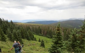 hiking to Hermit's Peak