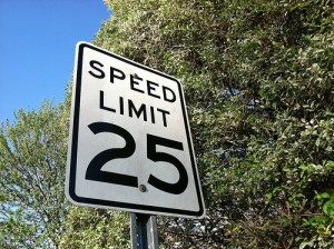 speed limit sign